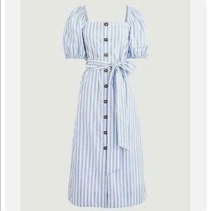 J.Crew Stripe belted Dress